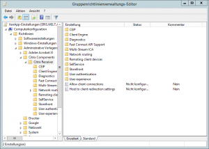 Citrix ADMX-Template in der GPMC